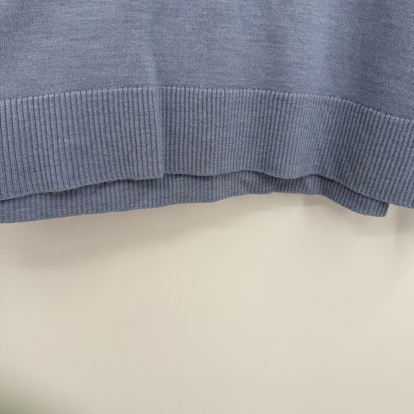 EILEEN FISHER Purple Knit Tunic Sweater Women's Size Small Crew Neck Pullover - Picture 3 of 9